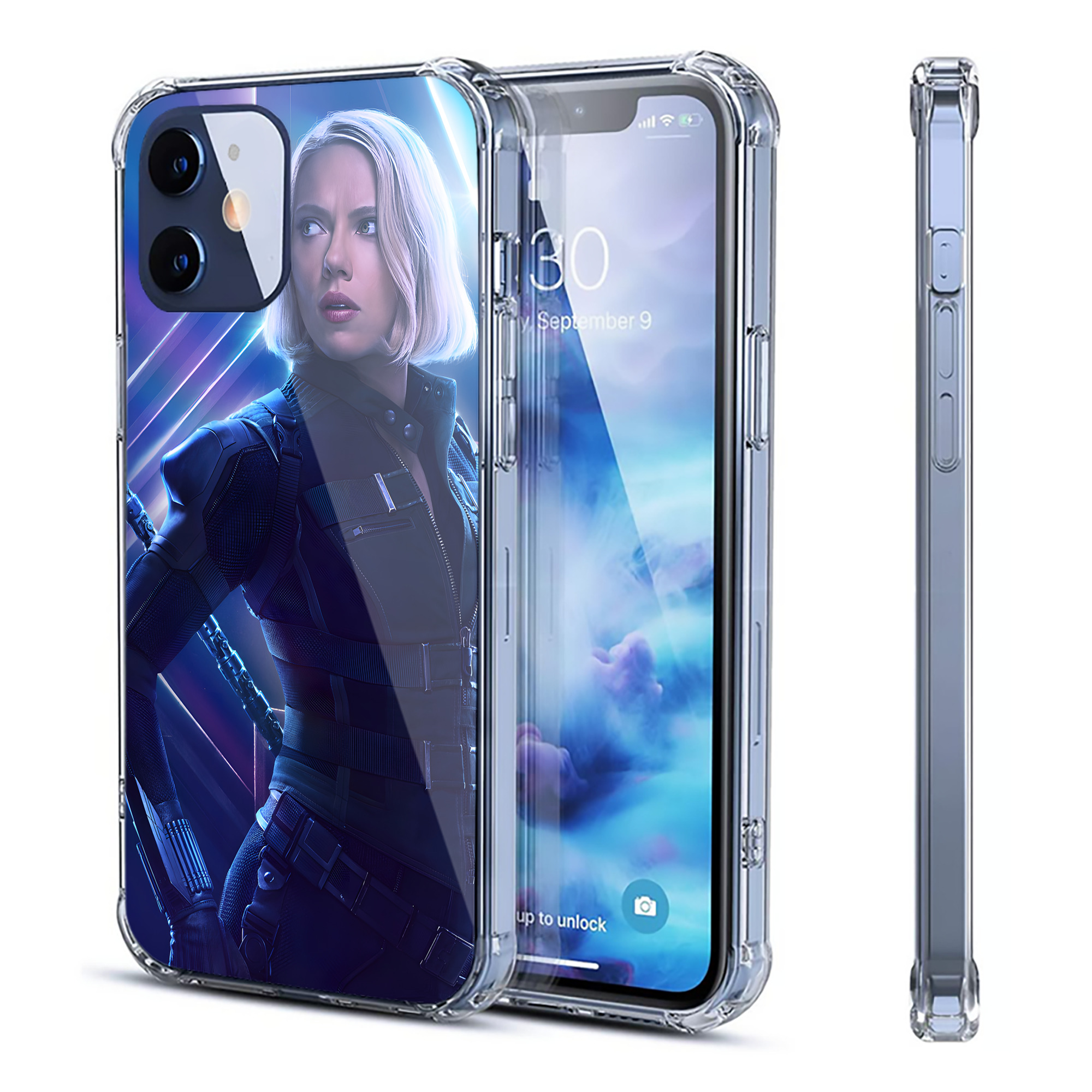 （画像用） アベンジャーズ The Avengers 【iPhone 12シリーズ対応】透明スマホケース（クリアソフトケース）